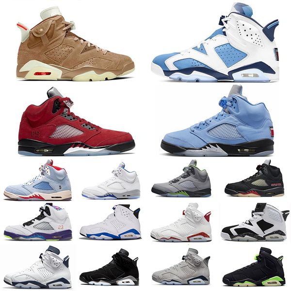 

5 6 basketball shoes men 5s university racer blue aqua concord bull sail bluebird 6s unc red oreo electric georgetown metallic silver infrar