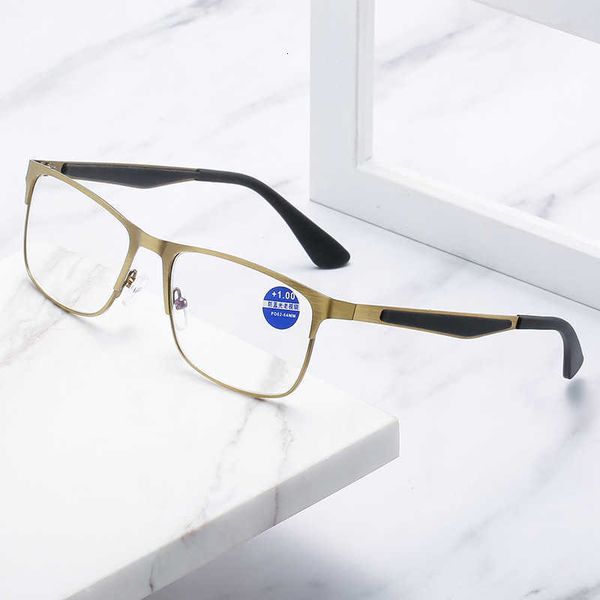 

sunglasses new business blue ray proof presbyopia glasses men's eyebrow half frame, White;black