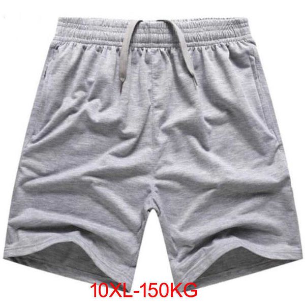 

men's shorts plus size big 8xl 9xl 10xl men shorts loose summer soft comfortable gray elastic waist loose shorts thin breathable g23030, White;black