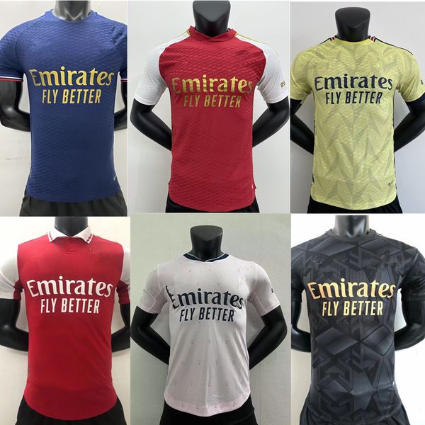 

23 24 g.jesus soccer jerseys smith rowe saka fans player thomas martinelli tierney 2022 2023 football shirt player men odegaard sambi fabio, Black;yellow