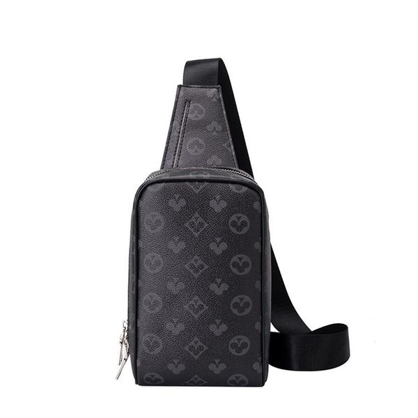 

men chest sling bag clubs print pvc leather crossbody shoulder backpack purse daily mobile phone luxury brand rucksack small2805