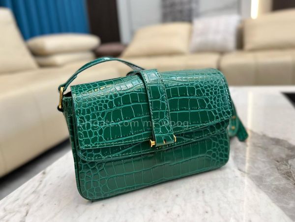 

shopping bag 2023 high-quality luxury designer women handbag classic cow leather crocodile embossed flap bag 4 colors available 5a quality