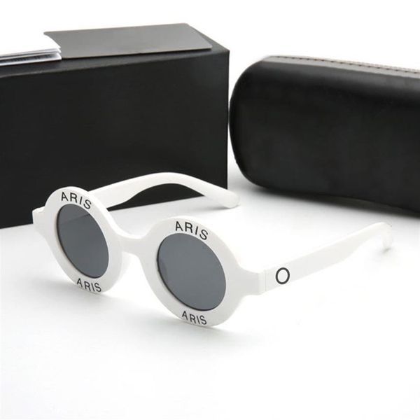 

designer sunglasses fashion glasses circular design for man woman full frame black white color optional high-quality255z, White;black