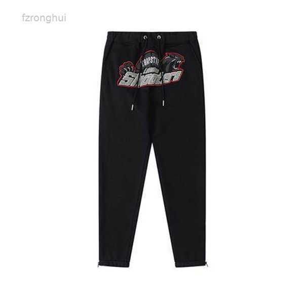 

mens trapstar tracksuits trousers set designer hoodies streetwear sweatshirts embroidered fleece hoodie sweater closing zipper men pants 6i9, Black