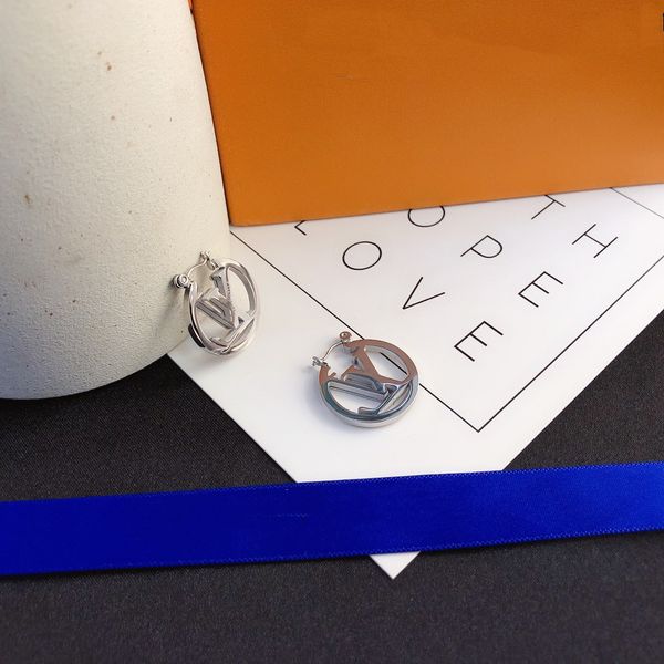 

luxury brand designer earrings women earrings designers letter ear stud gold silver plated earring for wedding party jewerlry accessories, Golden;silver