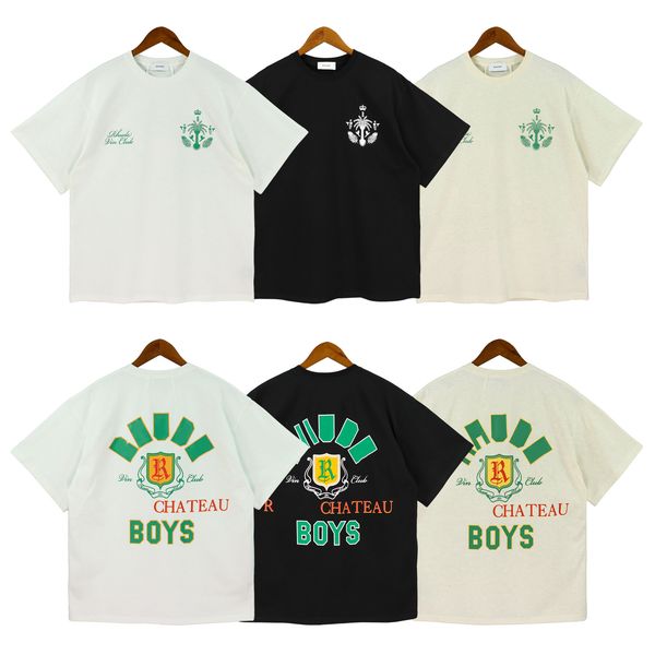 

mens tshirts craftsmanship rhude mens t shirts summer fashion designer tshirts street casual short sleeve beach style tees cotton printing s, White;black