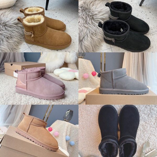 

2023 classic baby wggs boots kids shoes australia girls designer winter youth kid ug shoe toddler mini boot wgg infants snow sneaker, Black