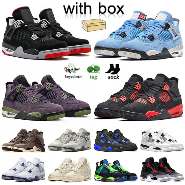

classic black cat 4s mens basketball shoes women jumpman 4 sneakers with box offs white oreos thuder military black and red jumpmans sail br