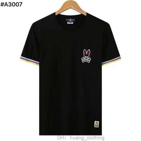 

1to1 psychobunny skull rabbit round neck t-shirt short sleeve half bottomed shirt for men and women #06 2 ijd7, White;black