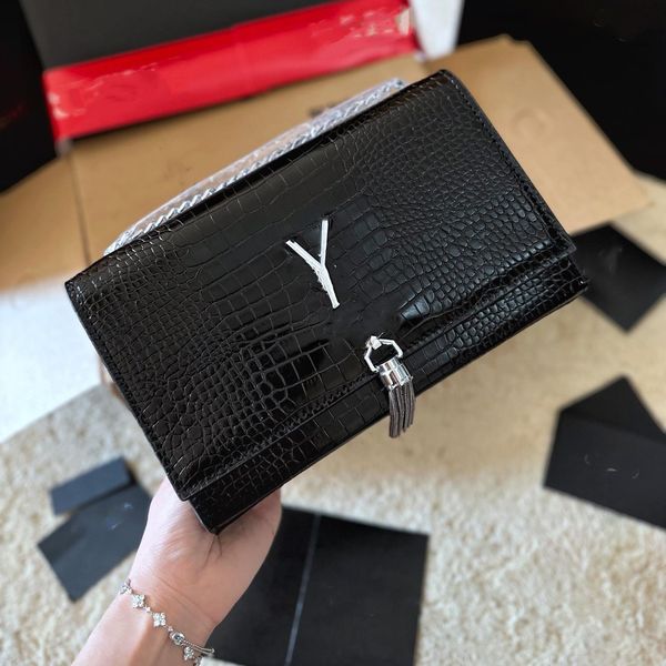 

luxurys bags fashion flap shoulder bag quilted multiple colors chain leather crossbody handbags purses tote purse hand with box