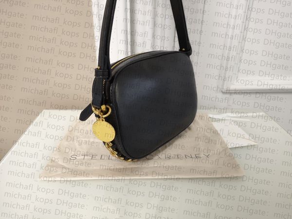 

bag shoulder stella mccartney fashion women bag camera bag thick chain badge designer adjustable length shoulder strap zw8o