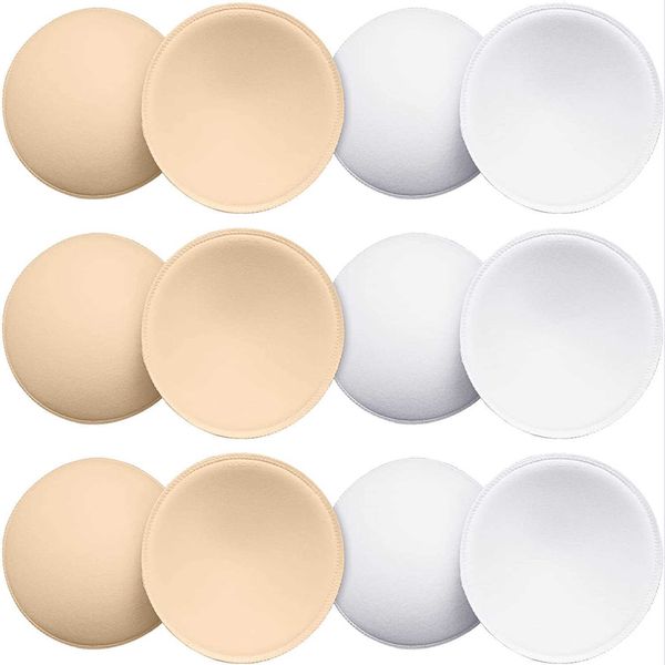

breast pad 6pcs soft bra pads inserts removable bra pad for women breast push up enhancer bra pad sports bras cups insert bikini swimsuit