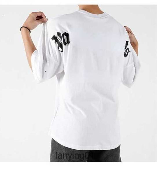 

summer pa men womens palm t shirt mans stylist tee guillotine bear palms printed short sleeve truncated bears angles tees angel tshirt 2ss, White;black