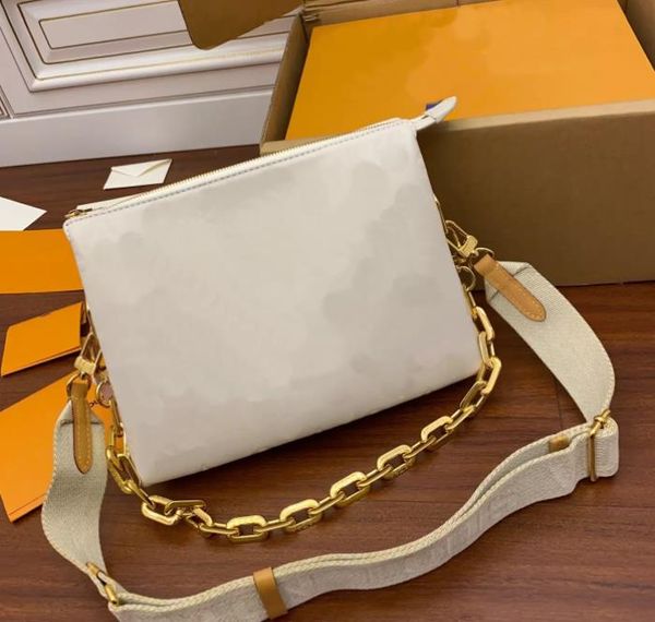 

2023 luxurys fashion coussin women designers bag genuine calf leather embossed chain carry purse clutch crossbody louiseities viutonities ha