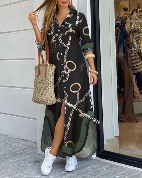 

elegant shirt maxi dresses womens designer dress summer beach party short skirt plus size 5xl long sleeve casual woman clothing fashion club, Black;gray