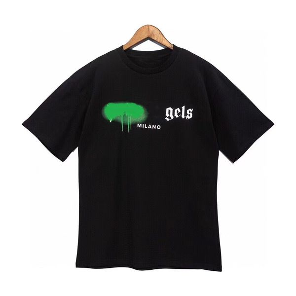 

designer of luxury t-shirt brand t shirt clothing spray letter short sleeve spring summer tide men and women tee new2022 s-xl, White;black