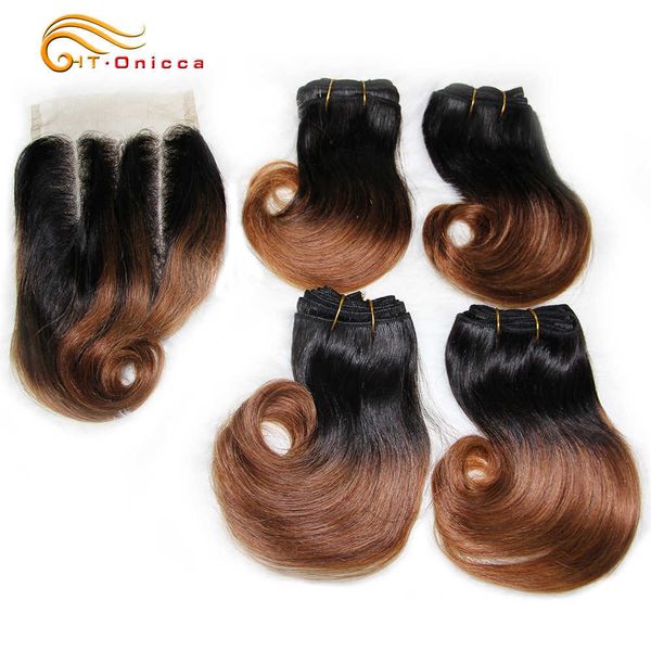 

wig caps short curly human hair weave bundles peruvian 8 inch honey blonde bundles with closure 1b 30 burgundy ombre bundles with closure, Black;brown