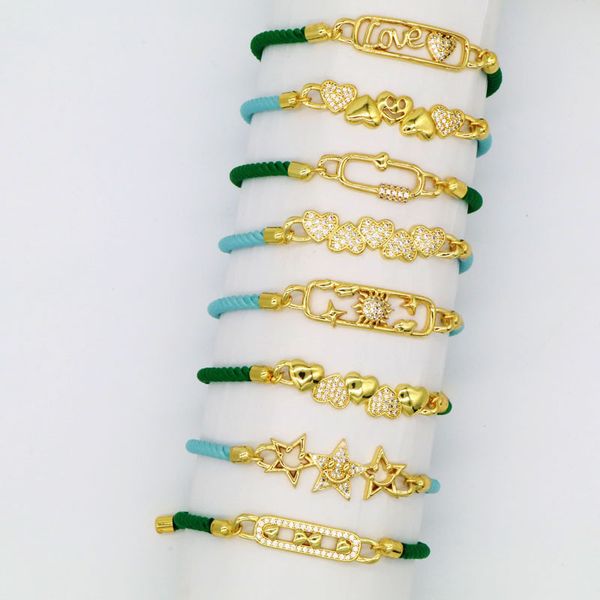 

Personality bohemian color bracelet fashion love letter love star bracelet women's wholesale