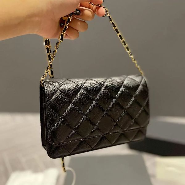 

10a mirror quality classic sheepskin flap bag designer women chains cross body bags luxuries designers cover shoulder bags with box