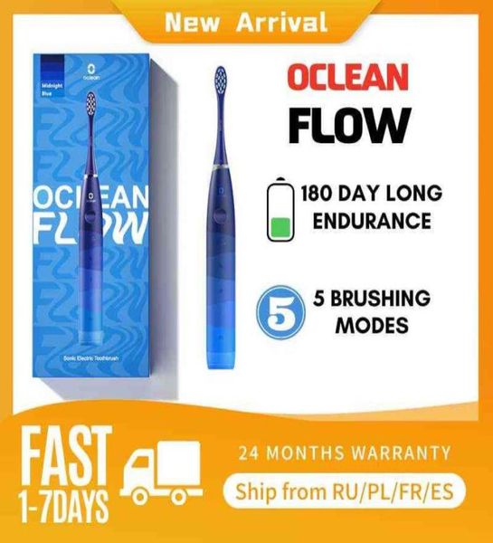 

oclean flow oplaadbare elektrische sonische tandenborstel upgrade smart ipx7 rustig met snel opladen voor 05108580344