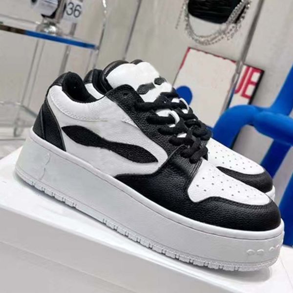 

brand designer of sports running shoes 2023 new women's fashion casual personality unique thick leather sneakers