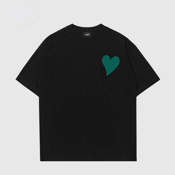 

summer cotton little cute short sleeve men's and women's crew neck loose couple t-shirt 326537, White;black