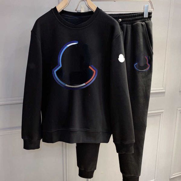 

plus size sweatshirt mens sweater long-sleeved tshirt designer sweaters pants suit men women tracksuits casual sports hoodie 4xl 5xl 6xl 003, Black