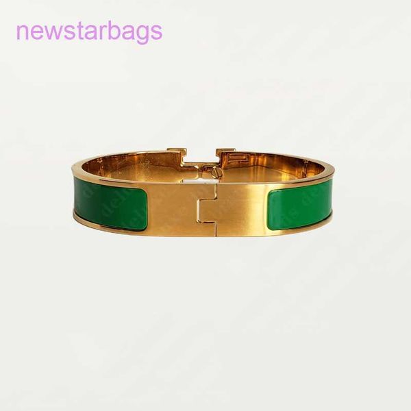 

designer herms bracelet online shop classic h 18k gold bangle luxury enamel for men women birthday mother' day jewelry holiday gif vrxw, Black