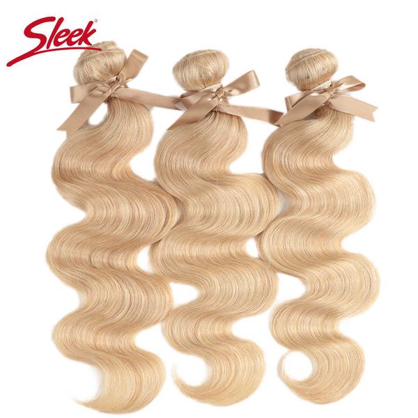 

wig caps sleek remy brazilian body wave human hair weave bundles 10 to 26 inches hair extension honey blonde p27613 color hair weave, Black;brown