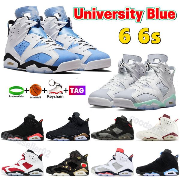 

jumpman 6 6s mens basketball shoes university blue dmp cactus bordeaux white barely rose electric green designer men women sneakers plus siz