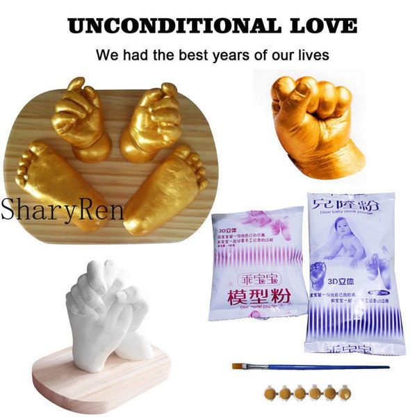 

keepsakes diy baby plaster mold 3d hand foot print for souvenir casting kit couples wedding accessories home decor gifts 230303