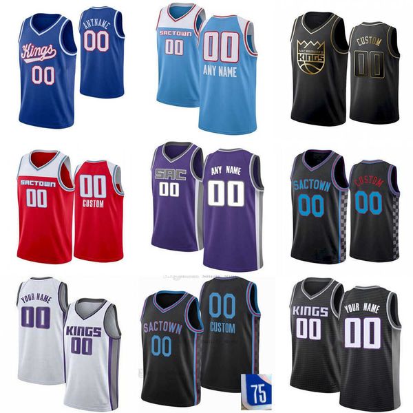 

sacramento''kings''custom men womens youth 25 alex len 88 neemias queta de'aaron 5 fox 13 keegan murray 10 domantas, Black;red