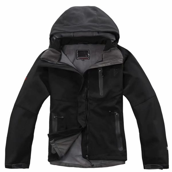 

women waterproof denali fleece softshell jackets womens outdoors coats winter casual hoodie more clours257o, Black