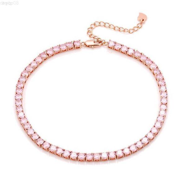 

ice tennis chain jewelry distinctive 3mm 4mm 5mm anklet, Silver