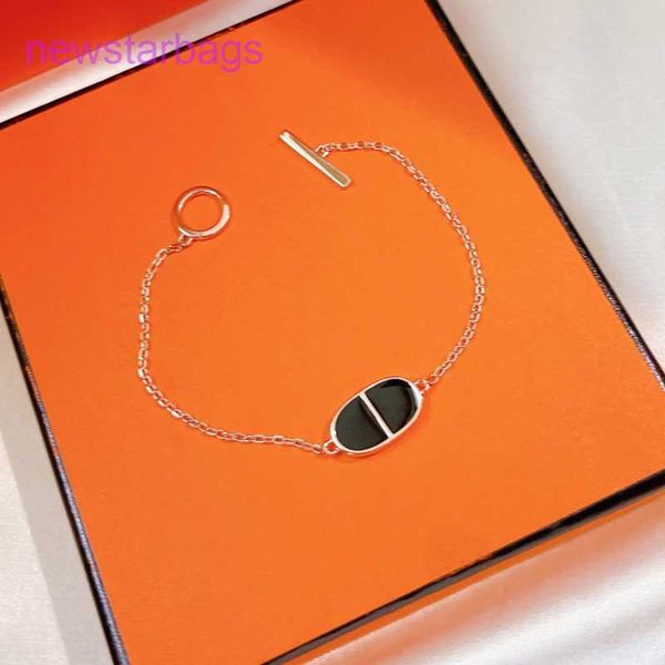 

designer herms bracelet online shop designers classic pig nose enamel charm s france brand 5a quality sterling silver ladies rose, Golden;silver