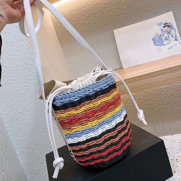 

luxury fashion lady food basket hollow camouflage beach bag