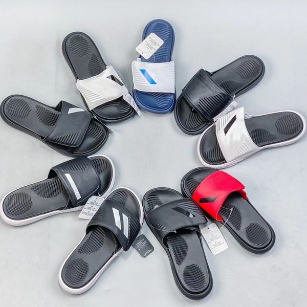 

men's fashion slippers, r sandals, leather rubber beach shoes, outdoor anti-skid sports shoes, one-letter rubber letters, pair shoes wi, Black