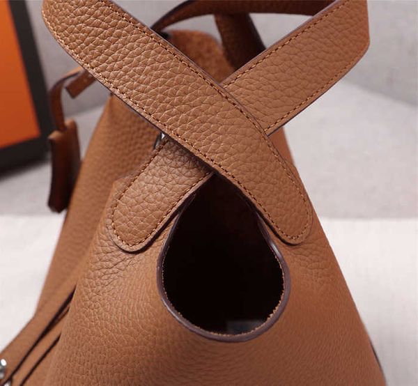 

real leather new shoulder bags bucket women shopping designer hands cross body with lock picotin hand 001 cvn zy5b