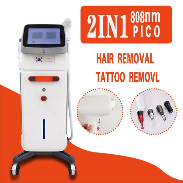 

powerful 810 diode lazer hair removal machine picosecond laser tattoo remove device fast ing ice point depilation beauty equipment with 2 ha, Black