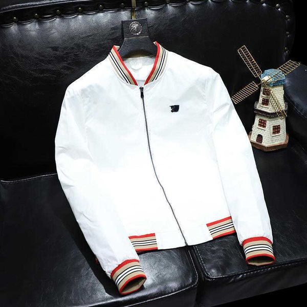 

plus size men jacket tb embroidery zipper cardigan coat burb designer jackets mens sports sweatshirt windbreaker casual coats 3xl 4xl 5xl, Black;brown