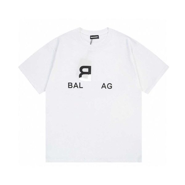 

designer luxury balencigas classic spring summer pure cotton fabric digital printing letters men's and women's short-sleeved t-shi, Black;brown