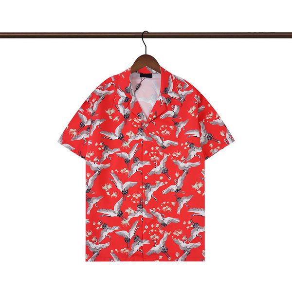 

designers shirts beach shorts mens hawaii floral print bowling shirt casual shirts men short sleeve variety dress -3xl, White;black