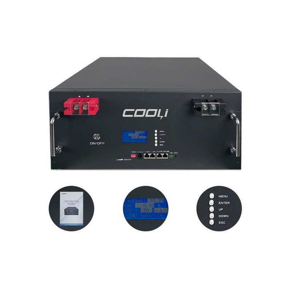 

cooli new arrival lcd battery for solar energy storage lithium ion batteries 10kw 200ah battery lithium