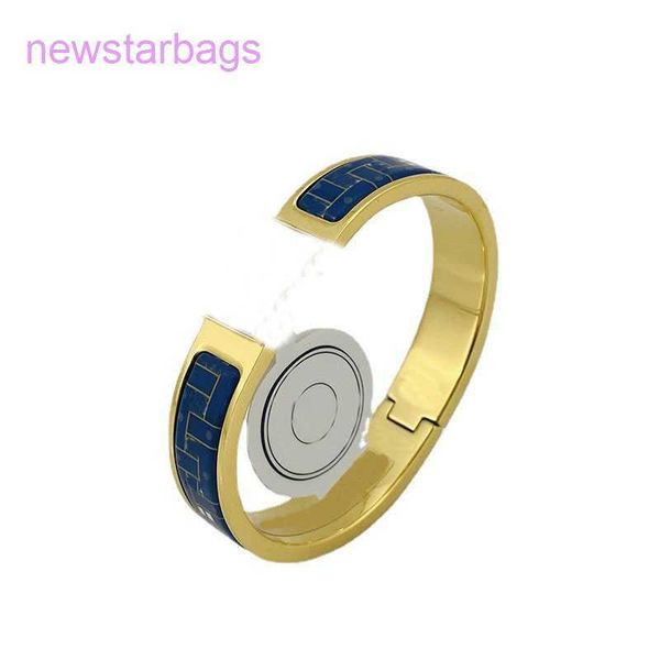 

designer herms bracelet online shop brand design bangles s solid colorful enamel for women teen girls party fashion bangle stainle, Black