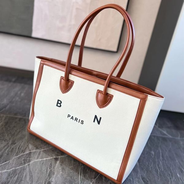 

2023 luxury designer shopping bags large capacity women letter handbags canvas totes many colors beach fashion underarm bags