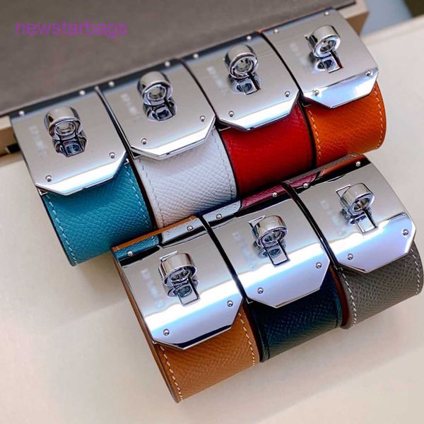

designer herms bracelet online shop copper leather identification luxury france brand classic bangles lady silver lad, Black
