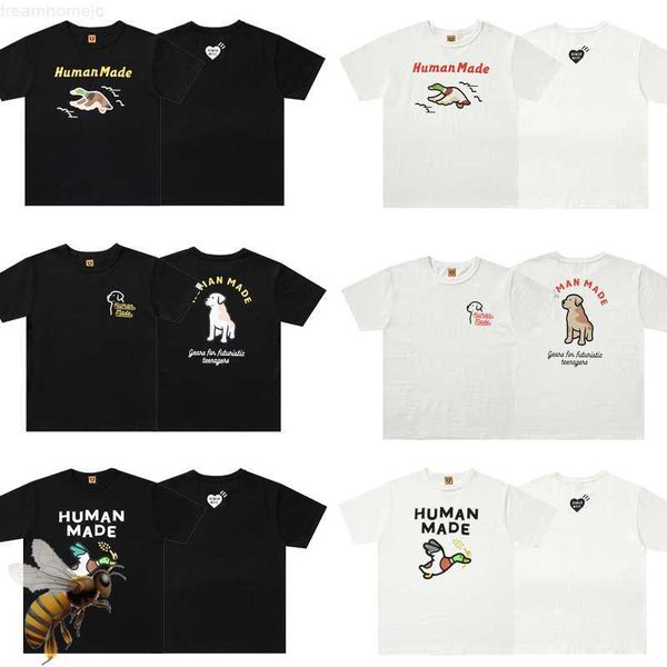 

human made t-shirt bamboo cotton humanmade t shirt men women summer style 0304, White;black