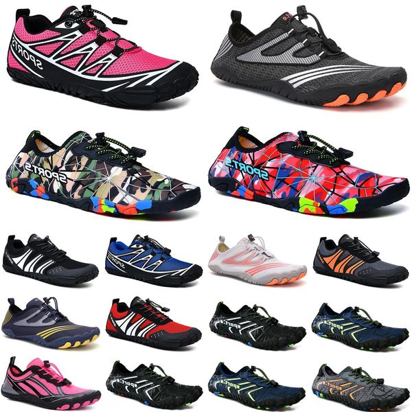 

water shoes black white orange women men shoes beach sea blue swim diving outdoor red pink barefoot quick-dry size eur 36-45