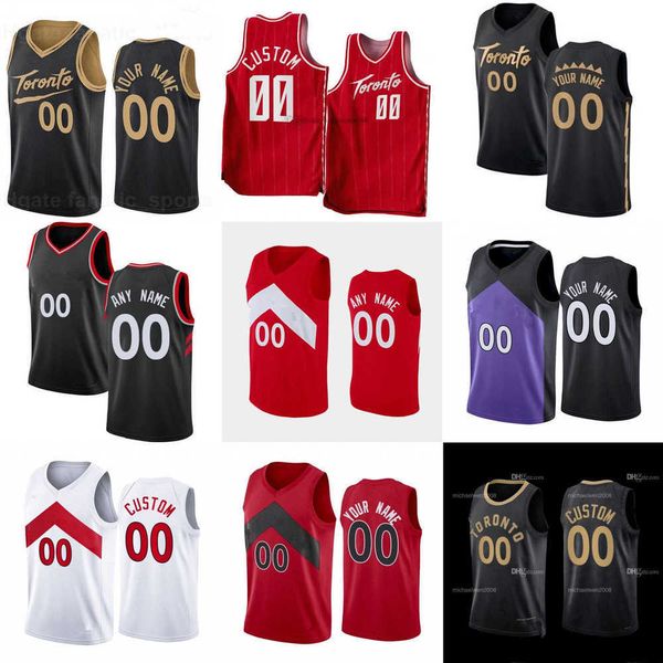 

mens womens youth toronto''raptors''custom 23 fred vanvleet 43 pascal siakam 3 og anunoby 33 gary trent jr. 4 scottie ba, Black;red