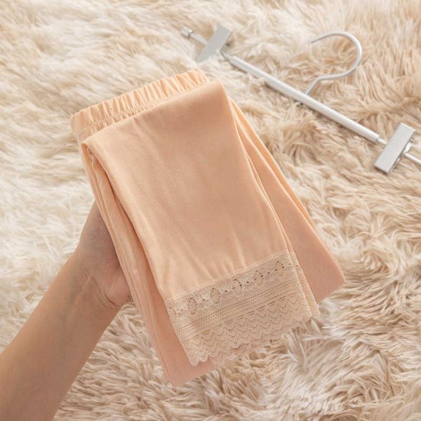 

girls' leggings spring and autumn thin cropped pants wear pants inside and outside, Blue